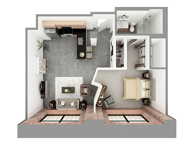 F1-B Floor plan layout