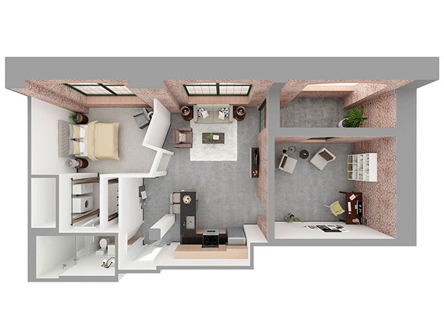 F1-K Floor plan layout