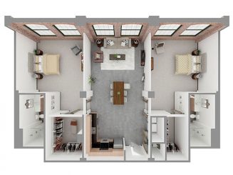 T2-A Floor plan layout