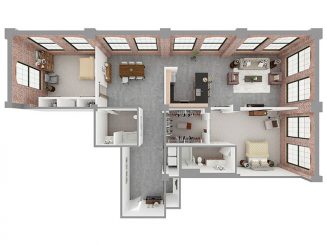 T2-B Floor plan layout