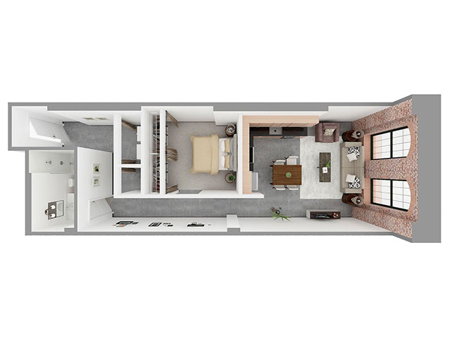 W1-C Floor plan layout