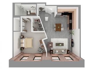 W1-E Floor plan layout