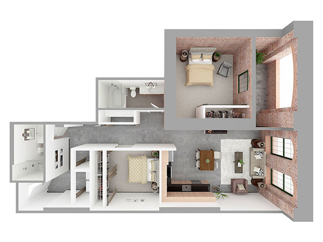 W2-A Floor plan layout